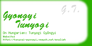 gyongyi tunyogi business card