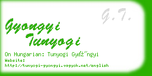 gyongyi tunyogi business card